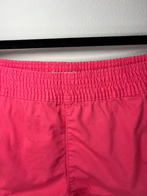 Abercrombie & Fitch 1.5" Shorts Karena Pink Pull On Pockets Embroidered Moose XL thumbnail 2