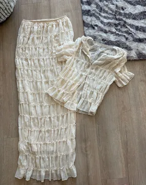 Amazon Two-Piece Lace Maxi Skirt Set thumbnail 1