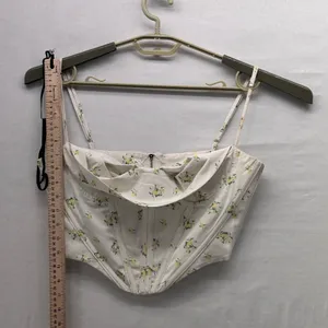 Floral Corset Top‎ Cream Small Yellow thumbnail 10