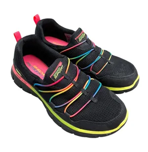 Skechers Synergy Loving Life Black Rainbow Memory Foam Sneakers Womens 6 thumbnail 1