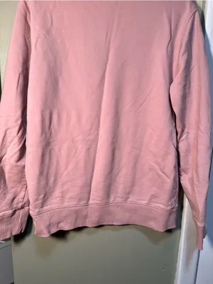 Banana Republic Women's Size Medium Crewneck Sweatshirt‎ Light Pink Clean Terry thumbnail 8