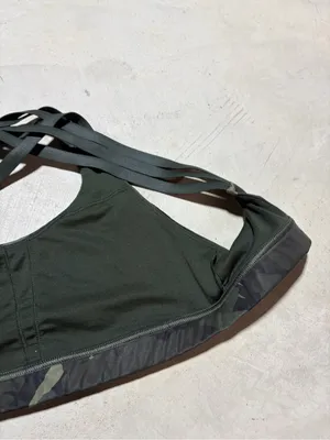 Lululemon Camouflage Strappy Sports bra green 6 thumbnail 8