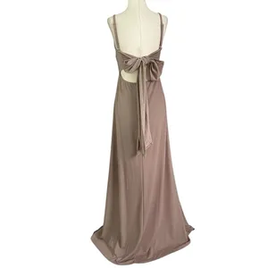 Birdy Grey Rose Mauve Party Bridesmaid Long Dress Women Size Medium | 34-2 thumbnail 2