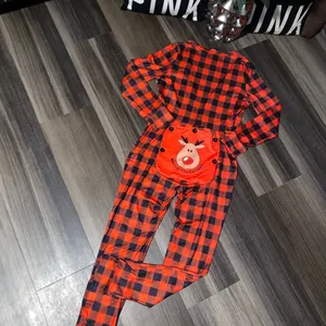 Red and Black Checkered Christmas Pajamas thumbnail 11