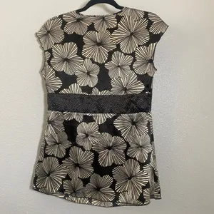 Y2K Babydoll Top Large Satin Bohemian Boho Chic Fairy Casual Summer Feminine‎ thumbnail 2