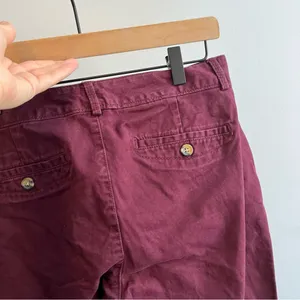 Dockers bootcut burgundy maroon dark red Y2K prep style khakis Women’s size 10 thumbnail 8