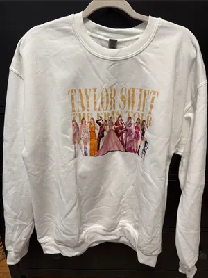 Taylor Swift Sweatshirt White Size L thumbnail 1