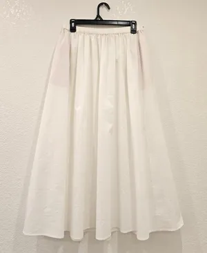 Philosophy White Flowy Maxi Skirt M thumbnail 1