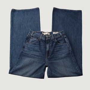 Nili Lotan Salome Wide Leg Jeans 27 Dark Wash High Rise Made in USA Cotton Denim thumbnail 1