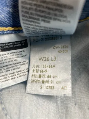 Levis '94 Baggy Wide Leg BarrelJeans Womens 26 Blue Medium Wash Denim thumbnail 7