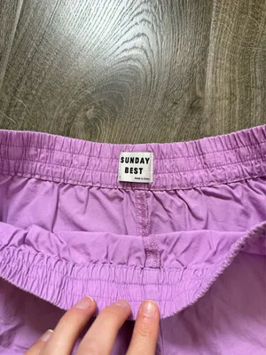 Aritzia Sunday Best Purple Cotton Shorts thumbnail 2