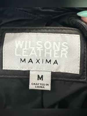 Vintage Wilsons Leather Maxima Ladies‎ Jacket 100% Leather Medium Black thumbnail 8