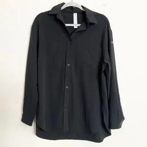ALO Dreamscape Button Down Long Sleeve Black XS thumbnail 2