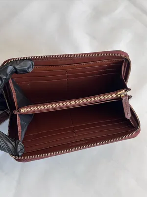 Authentic Burberry Pink House Check Zip Wallet - Leather Refinished / As Is thumbnail 7