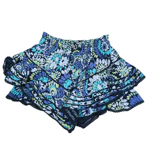 NWT Aerie Floral Lace Tiered Ruffle Skort Size XS Blue Coquette Fairy Y2K thumbnail 2