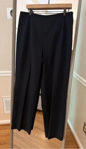 Women's Talbots Black Wide Leg Pants Size 14 thumbnail 1