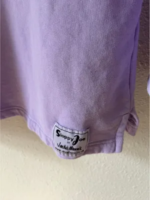 Sloppy Joe Jackie Harris Collar 02 Sweatshirt Purple Size 1 Organic Cotton thumbnail 3