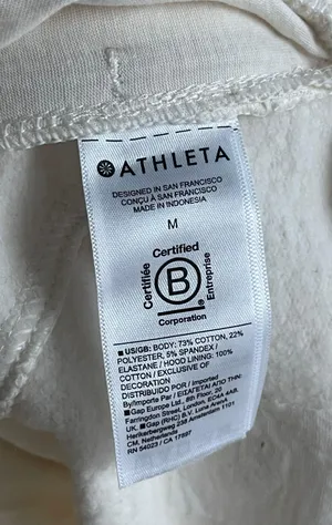 Retroplush Revive Hoodie Sweatshirt in Magnolia White Size M thumbnail 5