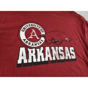 '47 Women's '47 Cardinal Arkansas Razorbacks Football‎ Long Sleeve Crop Sz MEDIUM thumbnail 6