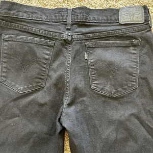 Levis‎ 505 Denim Jeans Womens 30x30 Black Dark Wash 5 Pocket Straight Leg Cotton thumbnail 5