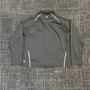 Adidas Wisconsin Badgers Womens Climalite Pullover Jacket Gray L thumbnail 5