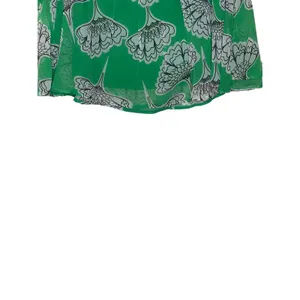 Francescas‎ Women Skirt Emmelee Floral Mini Lined Light Weight Green Medium NWT thumbnail 5