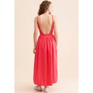 FREE PEOPLE Dylan Midi Dress in Pink Size X-Small thumbnail 13