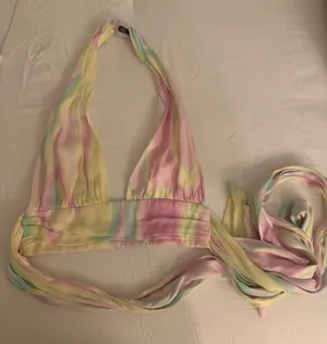 Zara Pastel Tie Dye Halter Top thumbnail 1