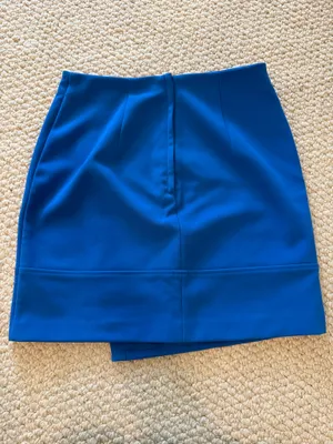 H&M Blue Women's Mini Skirt with O-Ring Detail thumbnail 3