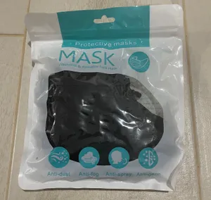 5 Packs Black Face Mask Covering thumbnail 2