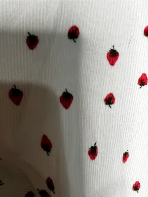 Skims Cotton Ribbed Snow Strawberry‎ Boxer Cozy Lounge Shorts thumbnail 4