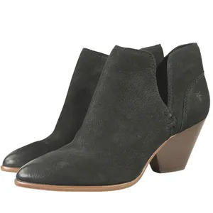 Frye Reina Cutout Ankle Boots Black Leather Western Pointed Toe Women's‎ 7.5 thumbnail 3