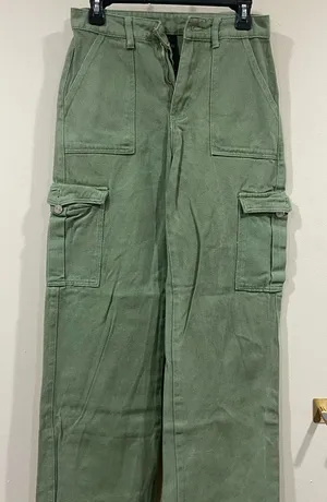 Cider Women Wide Leg Green Pants thumbnail 1