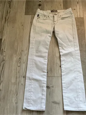 Y2K Rock & Republic low rise Cosbie brew white straight jeans size 24 thumbnail 3