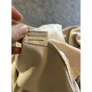 Hooever Hi Waist Wide Leg Tie Belt Beige Cream Dress Pants M, Office Minimalist thumbnail 7