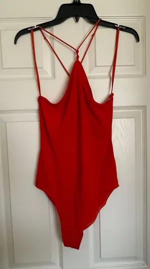 Frame Knotted stretch-jersey bodysuit thumbnail 3