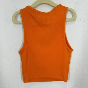 Naked Wardrobe Ribbed Crop‎ Tank Top Orange Racerback Sleeveless Size S thumbnail 7