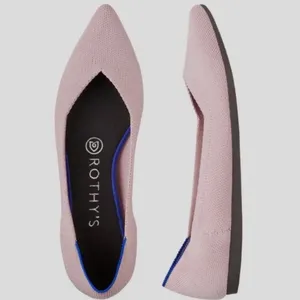 Rothy's The Point shoe in light pink thumbnail 2