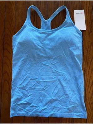 Lululemon Ebb To Street Tank Padded Ocean Wave Size 12 NWT thumbnail 1