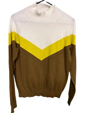 🌞 Offline by Aerie Colorblock Mock Neck Sweater XXL Cozy Chic 🌞 thumbnail 1