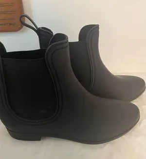 Jeffrey Campbell Havana Chelsea Black Matte‎ Booties Size 6 thumbnail 1