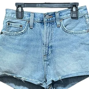 Aritzia Denim Forum Farrah‎ Cheeky Short Cutoff Denim Shorts Light Wash thumbnail 5