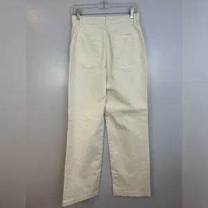 NWT Oak + Fort Ivory/Cream High Rise Straight Leg Denim Classic Jeans Size 6 thumbnail 7