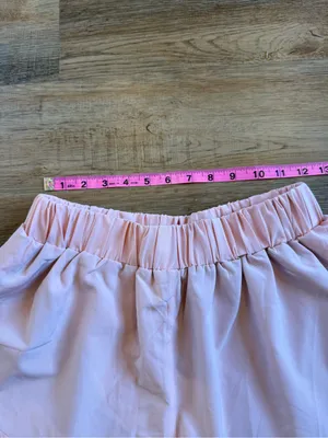Pink Lily Two-Tone Rose and Blush Elastic Waist Shorts Size S thumbnail 5