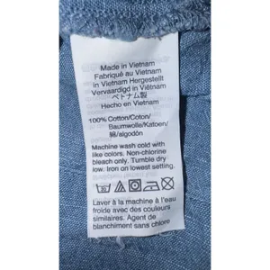 J.Crew Womens‎ Blue 100% Cotton Chambray Long Sleeve Pullover Top Size M thumbnail 3