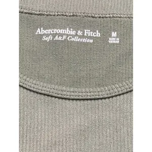 Abercrombie & Fitch Soft AF Collection Size Womens‎ Medium Green Ribbed Tank thumbnail 6