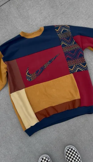 Patchwork sweatshirt Multiple Size XL thumbnail 1