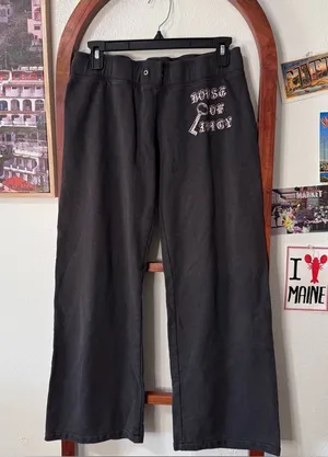 Juicy Couture Y2K Vintage House of Juicy Low Rise Sweatpants Wide Leg thumbnail 1