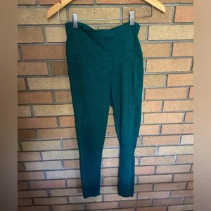 Manduka PRESENCE Compression Yoga Workout Tights Women's Small Green Leggings thumbnail 2
