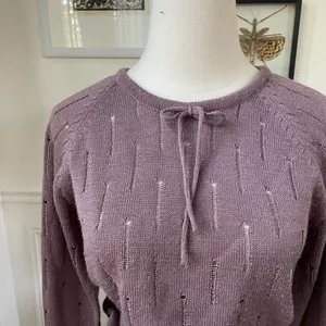 Vintage 70s Foxmoor Mauve Purple Sweater XS thumbnail 3